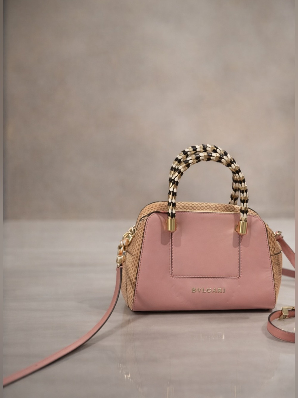 Rare Bvlgari Serpenti Python Scaglie 2-way handbag - Picture 2 of 15